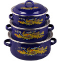 16/18/20 Enamel Casserole 3PCS Set